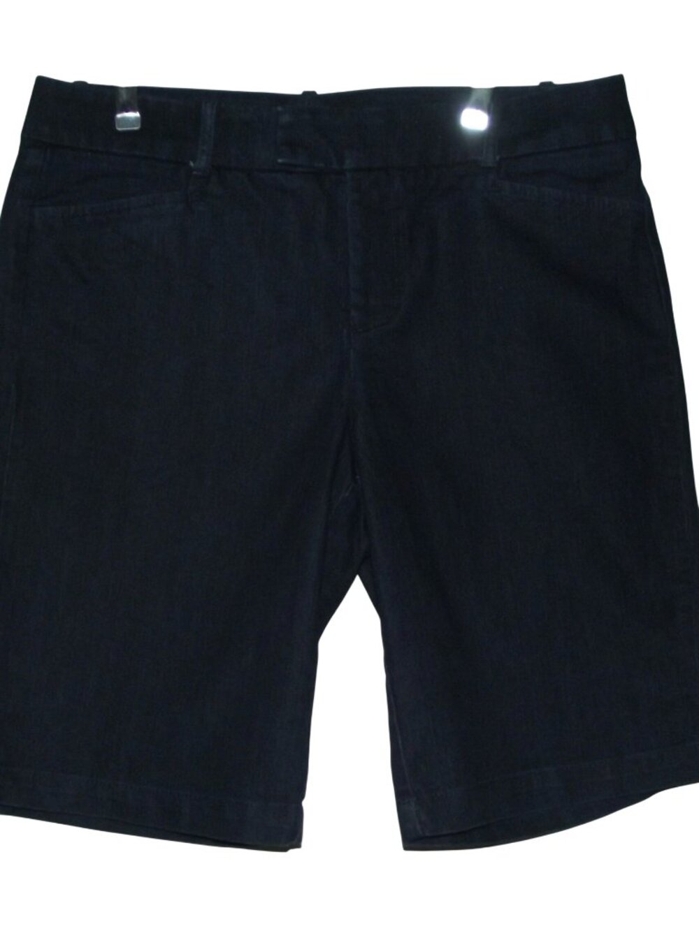 Dockers Bermuda Shorts Womens Size 10 (10" inseam)Blue Denim jean Cotton Stretch